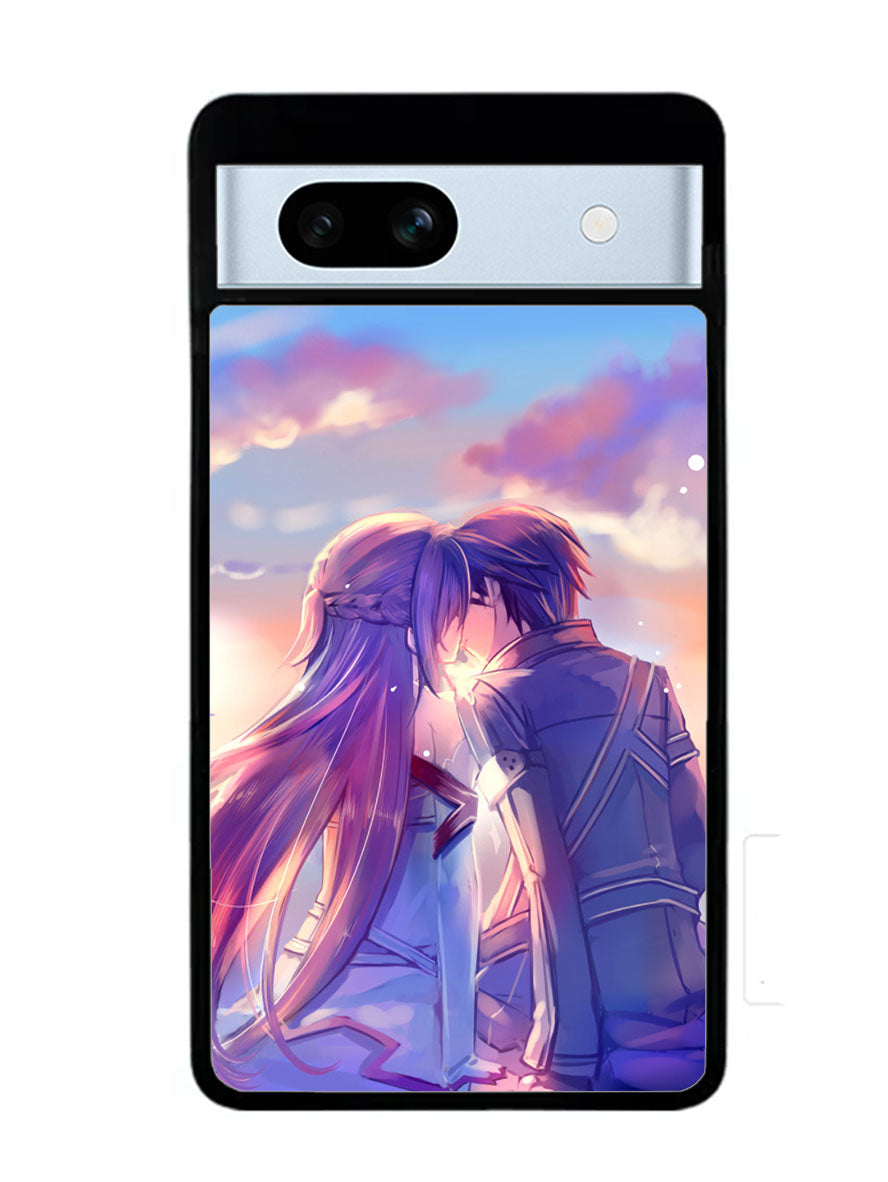 sword art online kirito and asuna Google Pixel 7A Case