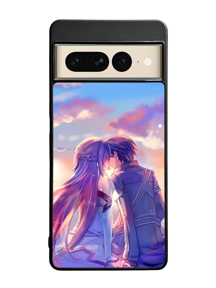 sword art online kirito and asuna Google Pixel 7 Pro Case