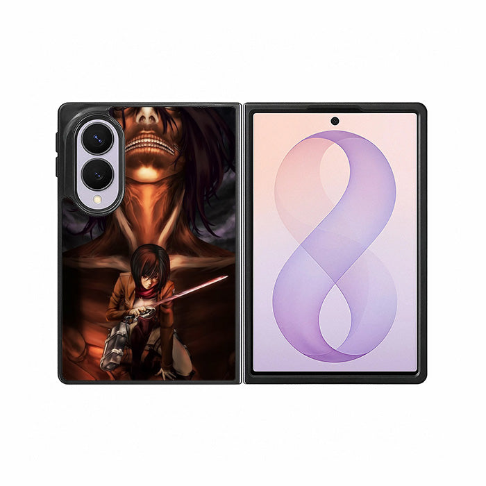attack on titan mikasa Z8054 Samsung Galaxy Z Fold 8 Case