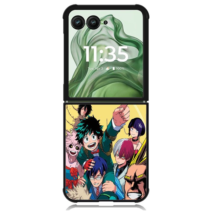 boku no hero academia Z8064 Motorola Moto Razr+ Plus 2024/2025 Case, Motorola Razr 50 Ultra/50s Ultra Case