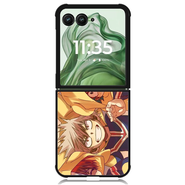 My Hero Academia Deku X Bakugou X Todoroki Z8069 Motorola Moto Razr+ Plus 2024/2025 Case, Motorola Razr 50 Ultra/50s Ultra Case