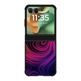 Neon Rainbow swirls Z8073 Motorola Moto RAZR 2025 Case