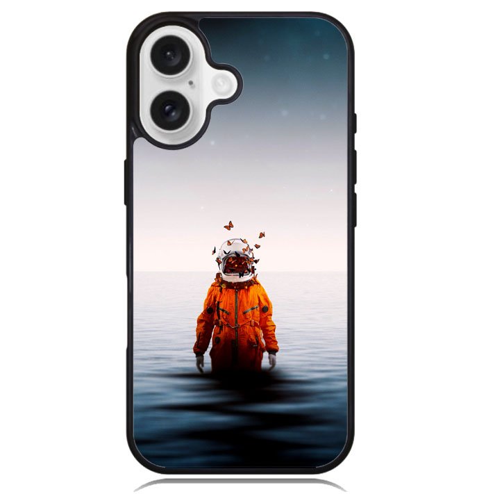 Butterfly Astronaut Z8081 iPhone 16 Plus Case