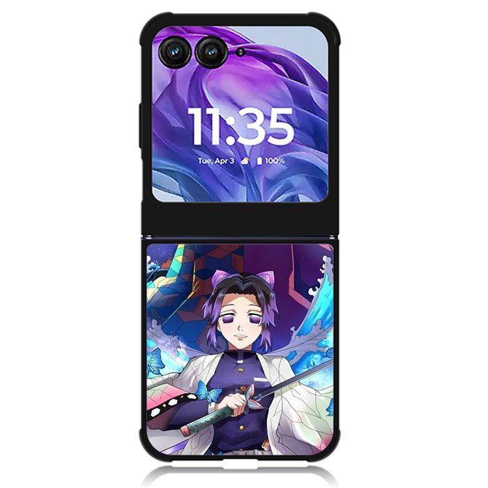 Shinobu And Giyuu Demon Slayer Motorola Moto Razr 2024 , Moto Razr 50 Case