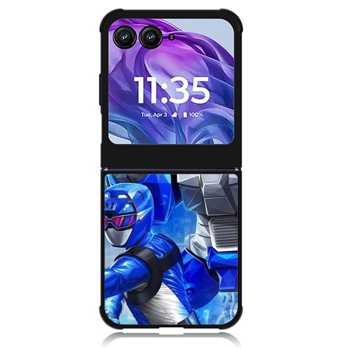 Power Rangers Beast Morphers Blue Ranger Motorola Moto Razr 2024 , Moto Razr 50 Case