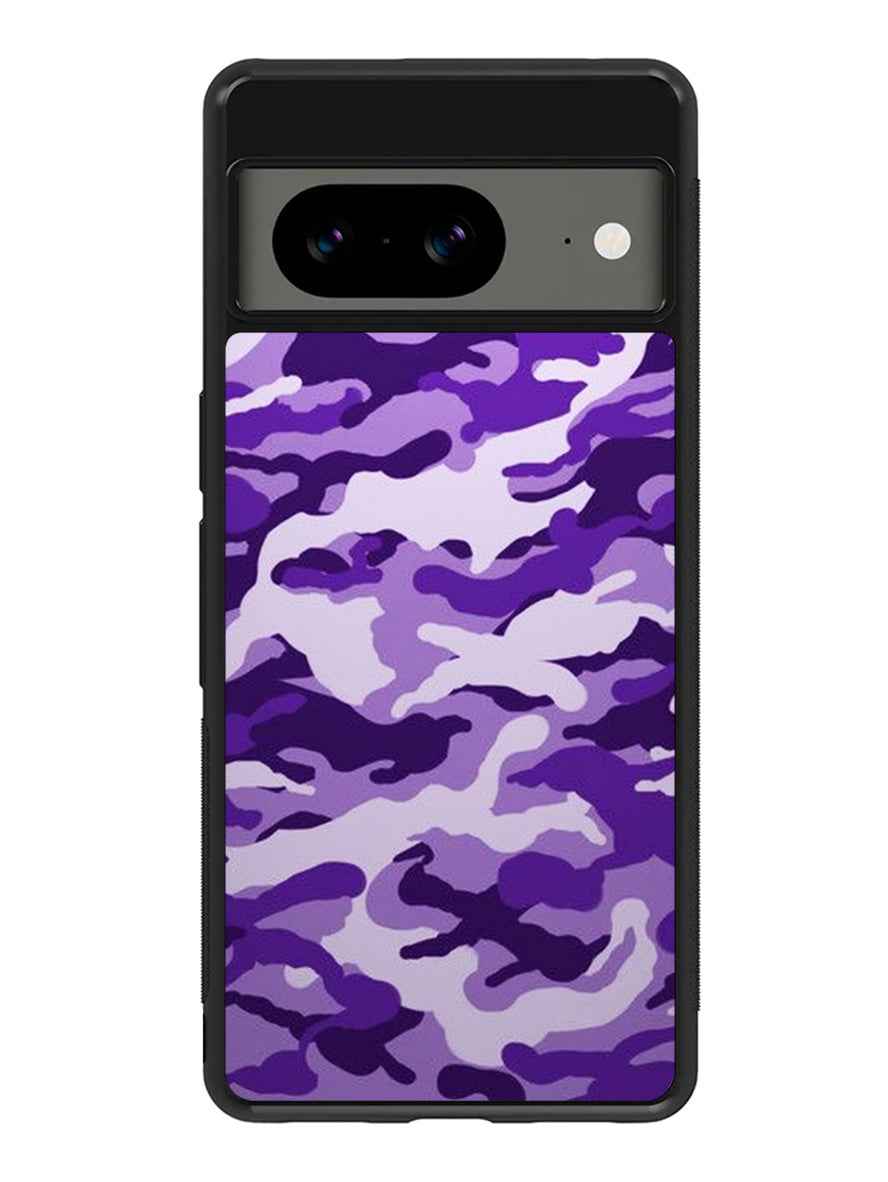 Purple Camouflage Google Pixel 8a Case