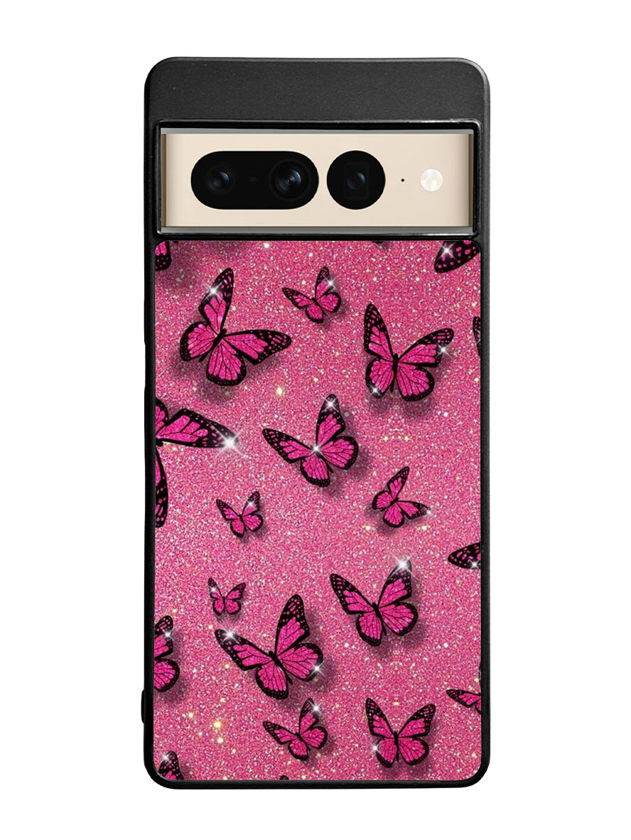 butterfly glitter Google Pixel 7 Pro Case