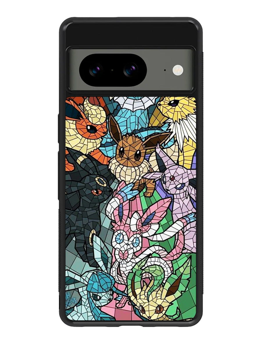 Pokemon Stained Glass Google Pixel 8a Case