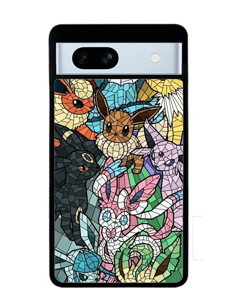 Pokemon Stained Glass Google Pixel 7A Case