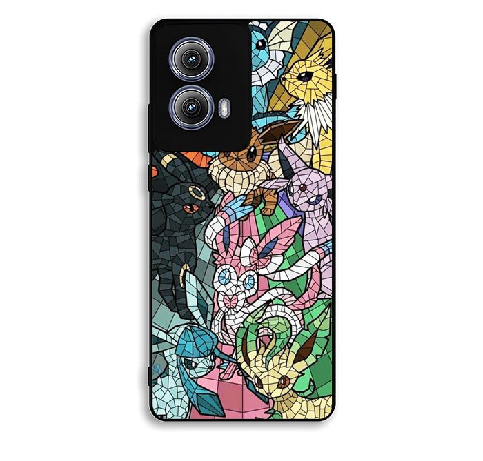 Pokemon Stained Glass Motorola Moto Edge 2024 Case FE0316