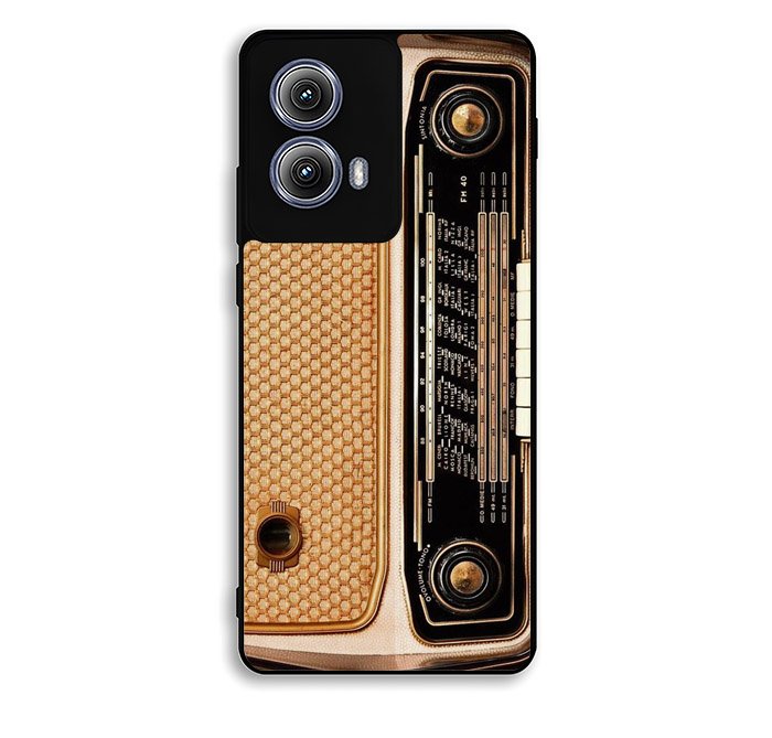 vintage retro radio Motorola Moto Edge 2024 Case FE7297