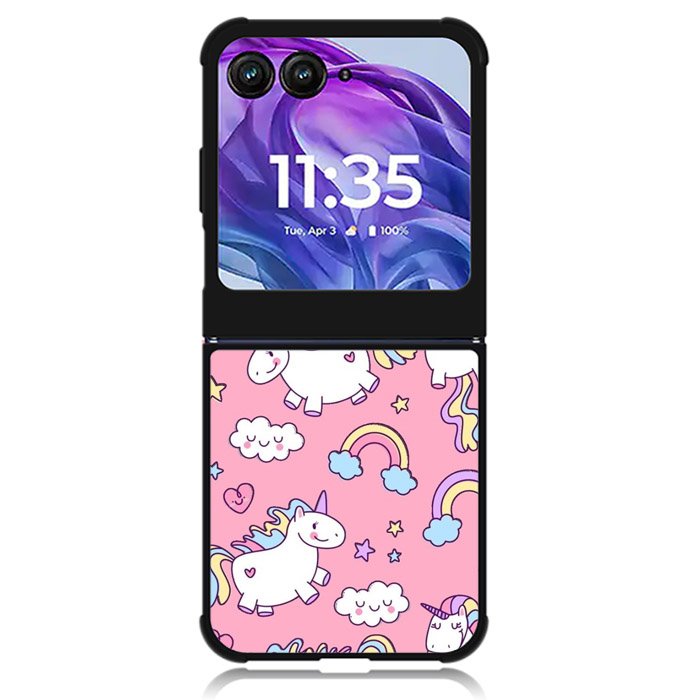 Unicorn Pink Motorola Moto Razr 2024 , Moto Razr 50 Case