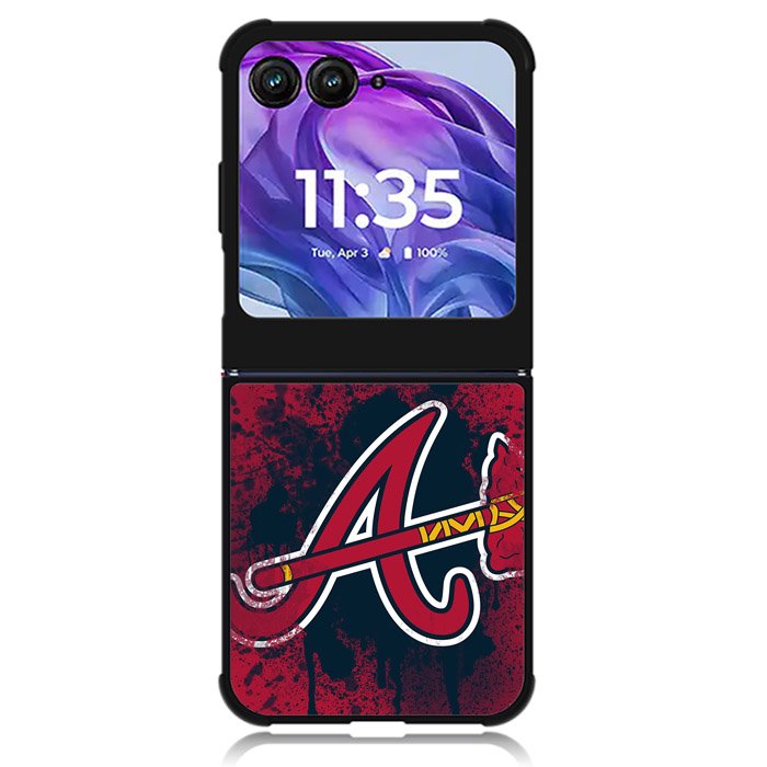 atlanta braves 4th Motorola Moto Razr 2024 , Moto Razr 50 Case