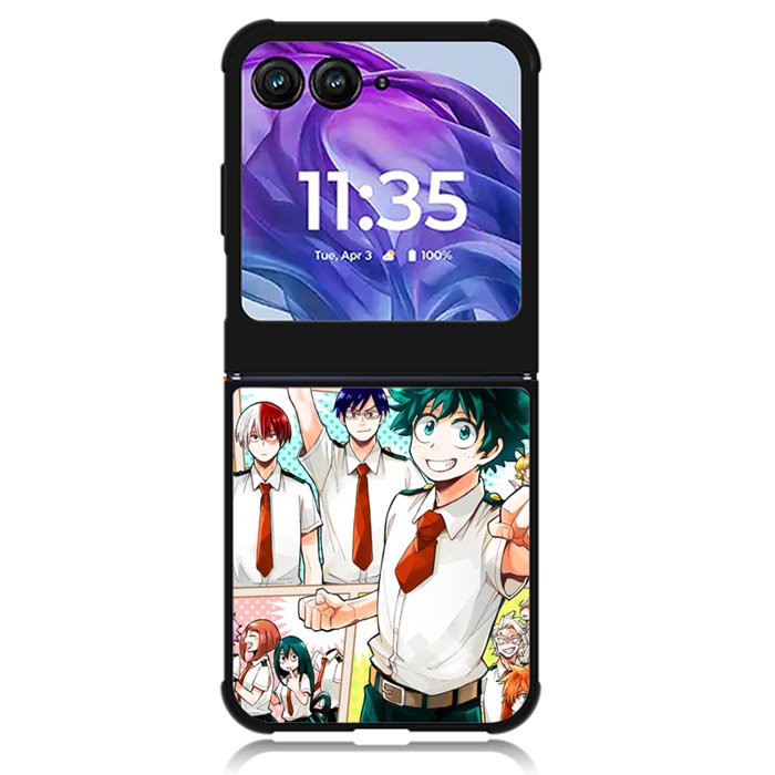 hero academia Motorola Moto Razr 2024 , Moto Razr 50 Case