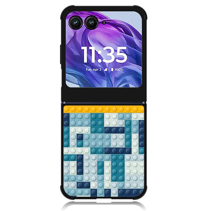 Lego blue Motorola Moto Razr 2024 , Moto Razr 50 Case