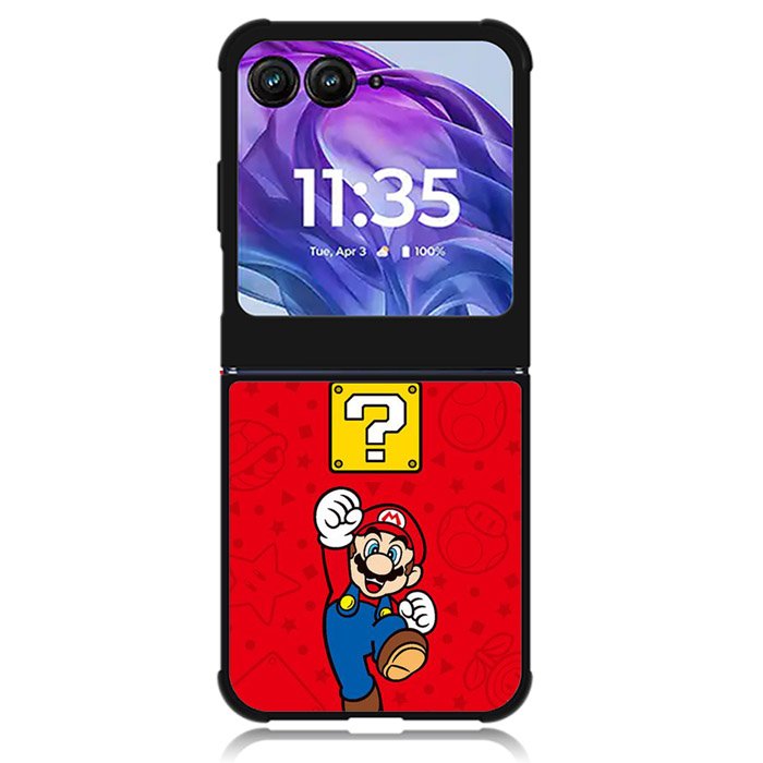super mario 5th Motorola Moto Razr 2024 , Moto Razr 50 Case