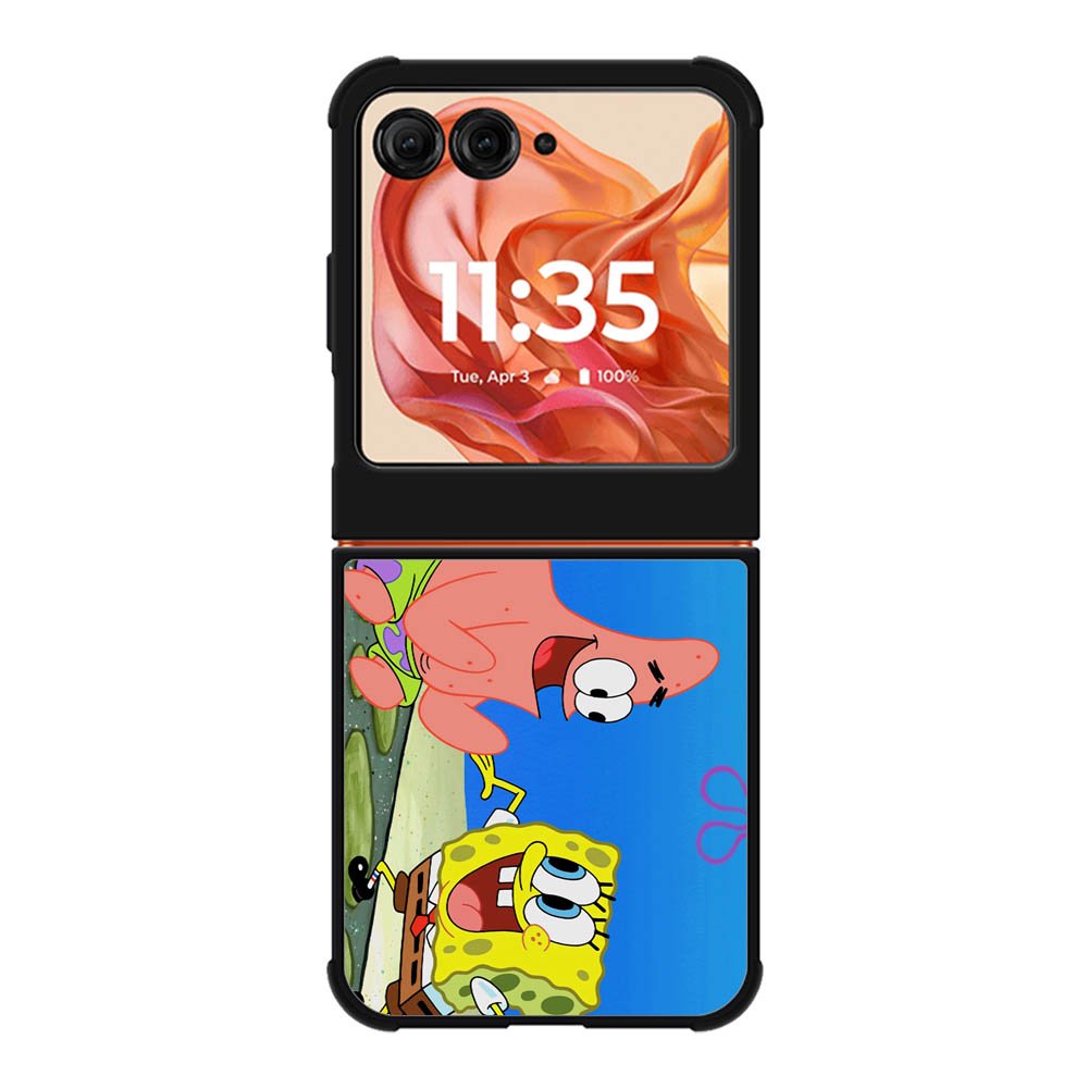 Spongbob and Patrik Motorola Moto Razr 2025/2024 , Moto Razr 60/50 Case BC1580