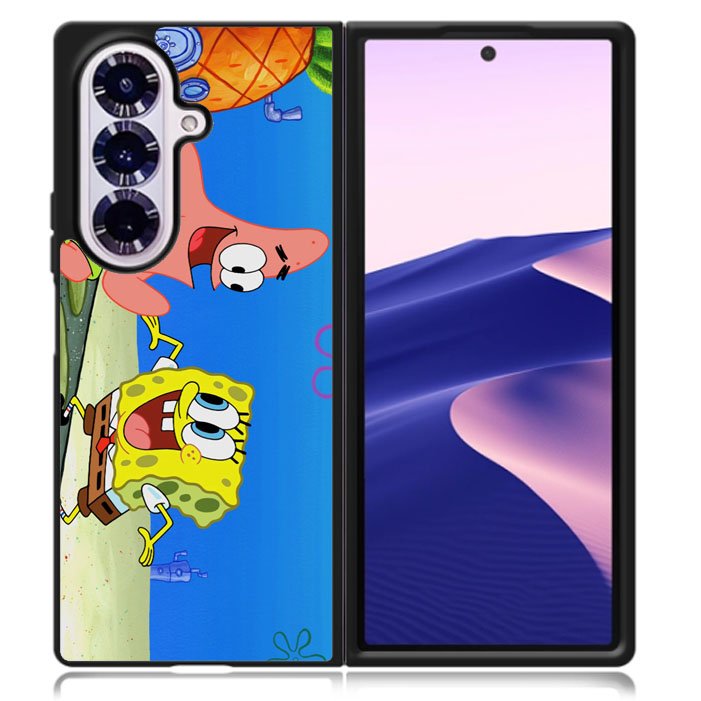 Spongbob and Patrik Samsung Galaxy Z Fold 7 5G Case BC1580