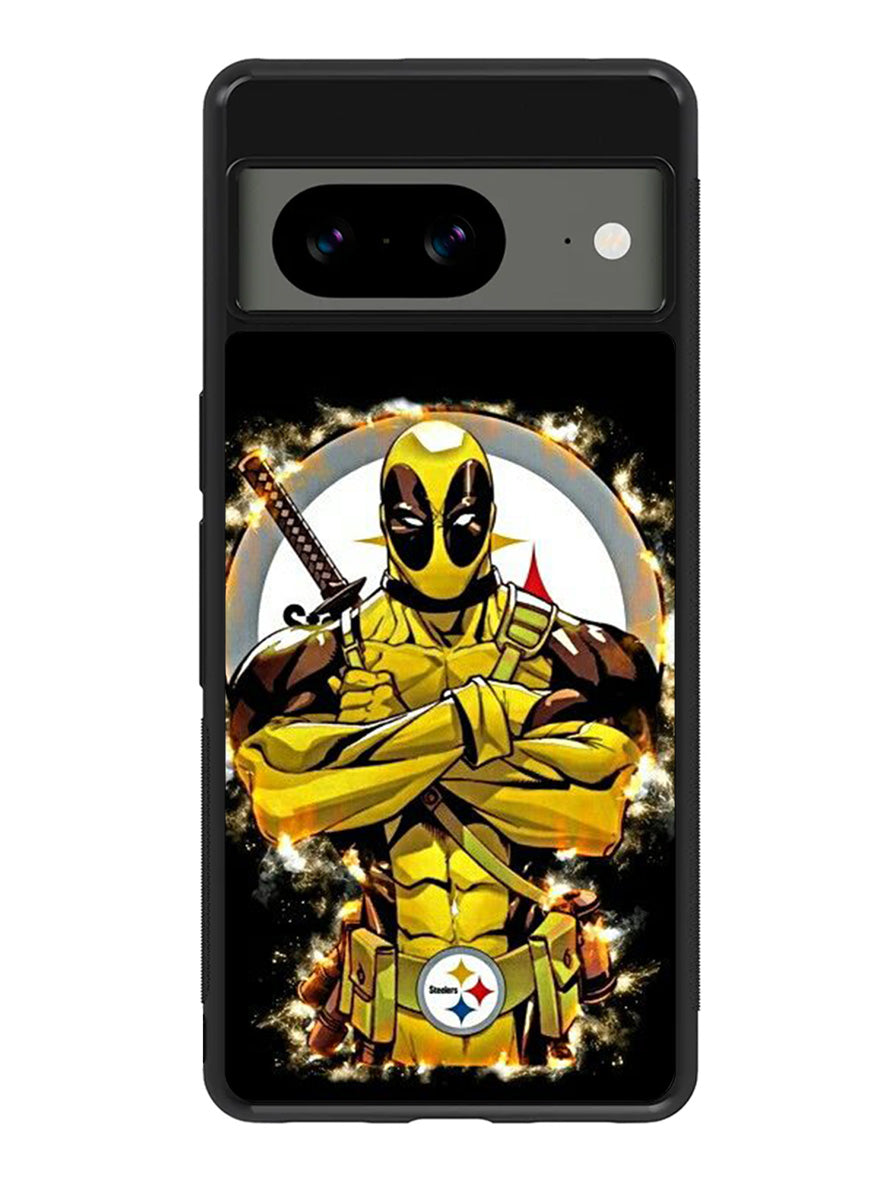 Pittsburgh Steelers Deadpool Google Pixel 8a Case