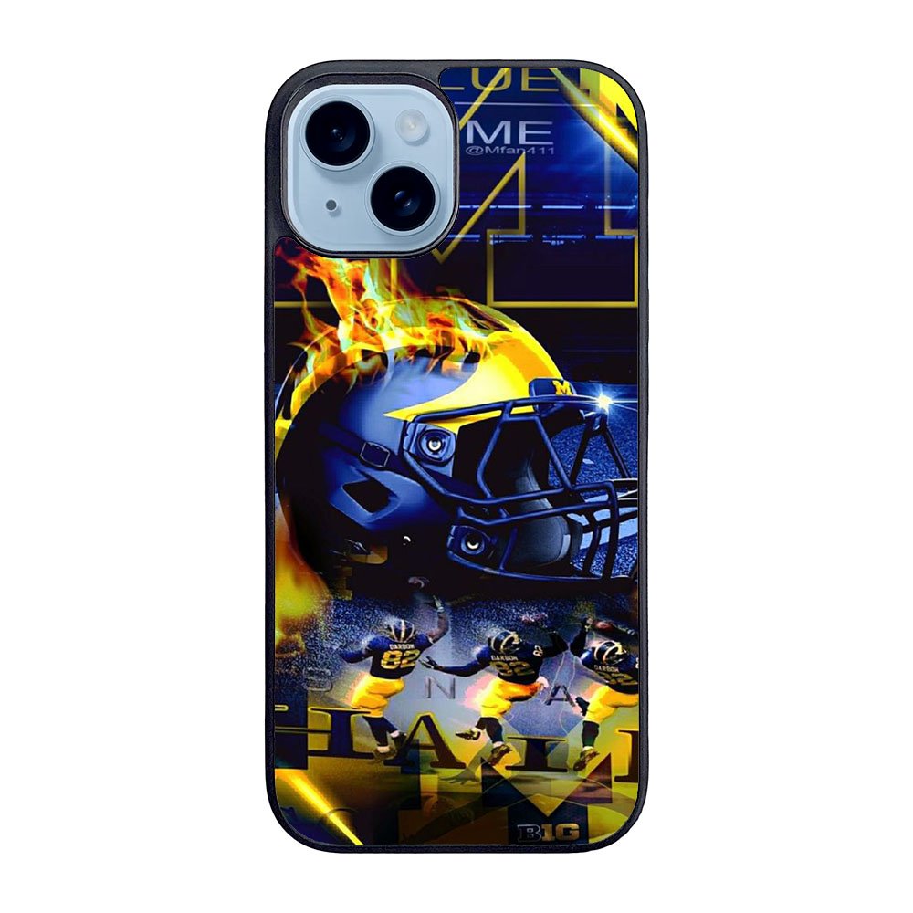 Michigan Wolverines Case iPhone 15 Plus BC1569