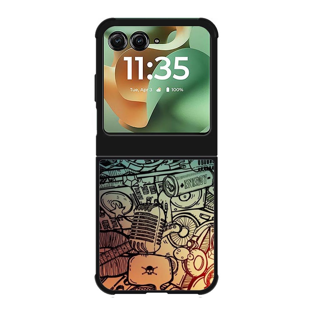 Doodle Music Motorola Moto RAZR 2025 Case FE0222