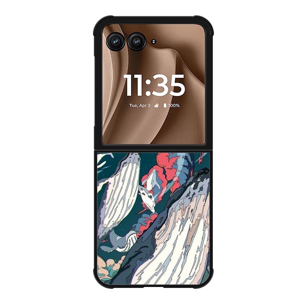 whale art Motorola Moto RAZR Plus 2025 Case FE0650