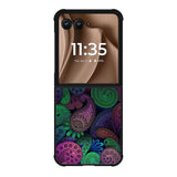 Flower Pattern Motorola Moto RAZR Plus 2025 Case FE0276