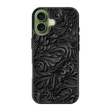 Black Flower iPhone 17 Case FE0101