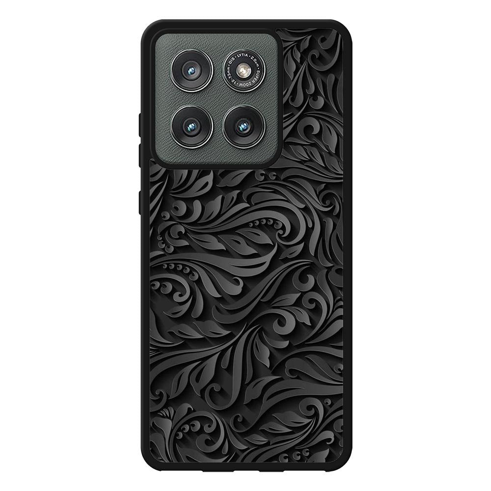 Black Flower Motorola Moto Edge 2025 Case FE0101