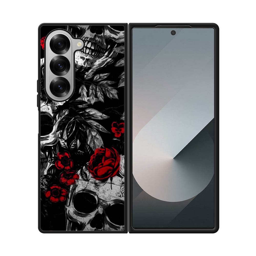 Skull Flower Art FE0549 Samsung Galaxy Fold 7 5G Case