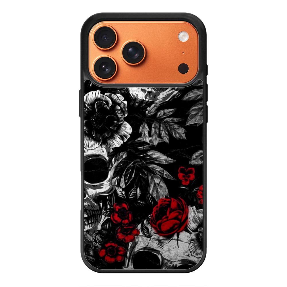 Skull Flower Art iPhone 17 Pro Max Case FE0564