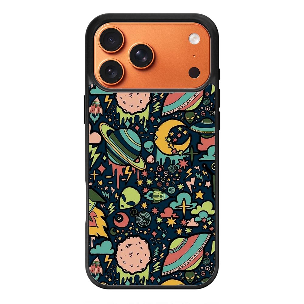 Alien Space Pattern iPhone 17 Pro Max Case FE0023