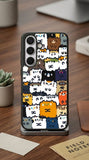 Cute Chunky Cats Protective Case Compatible with iPhone, Samsung & Google Pixel FW0232