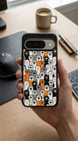 Cute Cat Paw Pattern Protective Case Compatible with iPhone, Samsung & Google Pixel FW0233