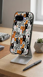 Cute Cat Paw Pattern Protective Case Compatible with iPhone, Samsung & Google Pixel FW0233