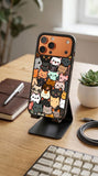 Funny Cartoon Cats Protective Case Compatible with iPhone, Samsung & Google Pixel FW0234
