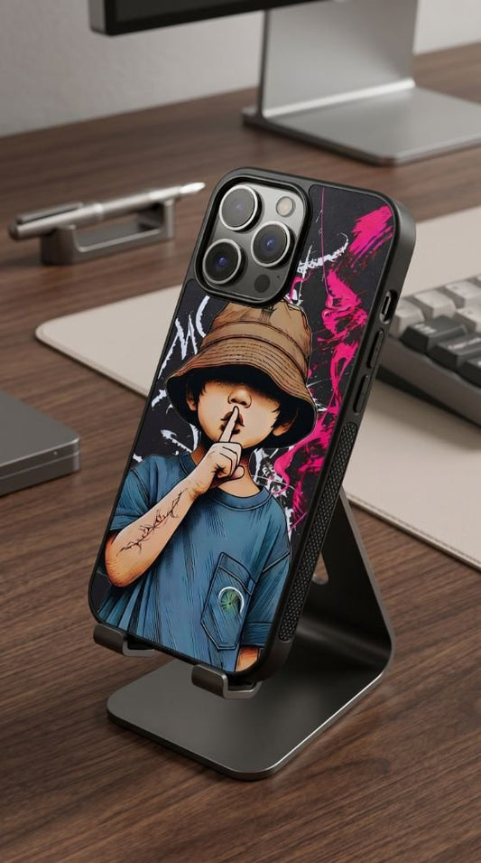 Urban Streetwear Boy Art Protective Case Compatible with iPhone, Samsung & Google Pixel FW0236