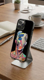 Modern Abstract Face Art Protective Case Compatible with iPhone, Samsung & Google Pixel FW0237