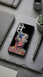 Modern Abstract Face Art Protective Case Compatible with iPhone, Samsung & Google Pixel FW0237