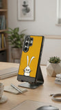 Angry Bunny Sketch Art Protective Case Compatible with iPhone, Samsung & Google Pixel FW0240