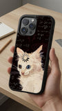 Confused Math Cat Meme Protective Case Compatible with iPhone, Samsung & Google Pixel FW0244