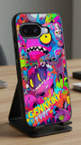 Neon Monster Mash Protective Case Compatible with iPhone, Samsung & Google Pixel FW0248
