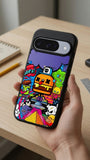 Funky Burger Blast Protective Case Compatible with iPhone, Samsung & Google Pixel FW0249