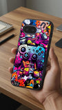 Game Over Graffiti Protective Case Compatible with iPhone, Samsung & Google Pixel FW0250