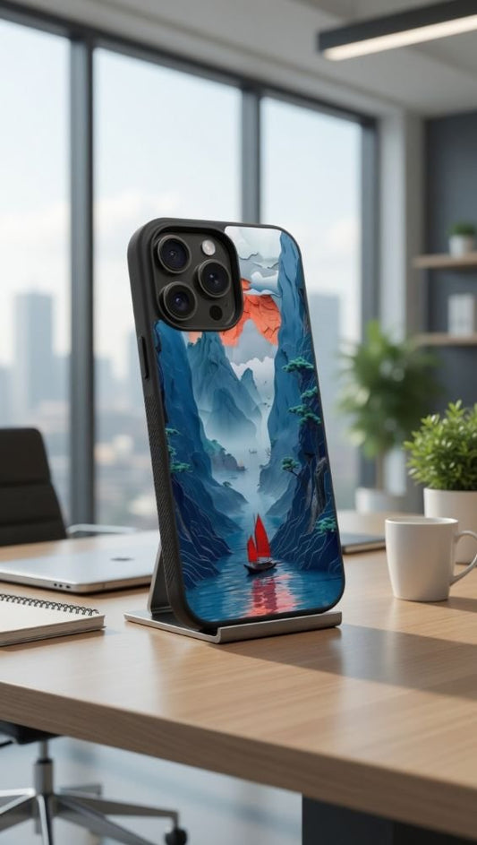 Epic Peak Papercraft Protective Case Compatible with iPhone, Samsung & Google Pixel FW0251