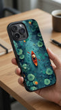 Red Sail Mountain Art Protective Case Compatible with iPhone, Samsung & Google Pixel FW0252
