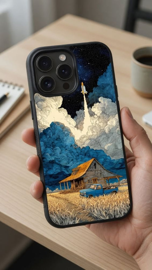 Oriental Mist Landscape Protective Case Compatible with iPhone, Samsung & Google Pixel FW0253