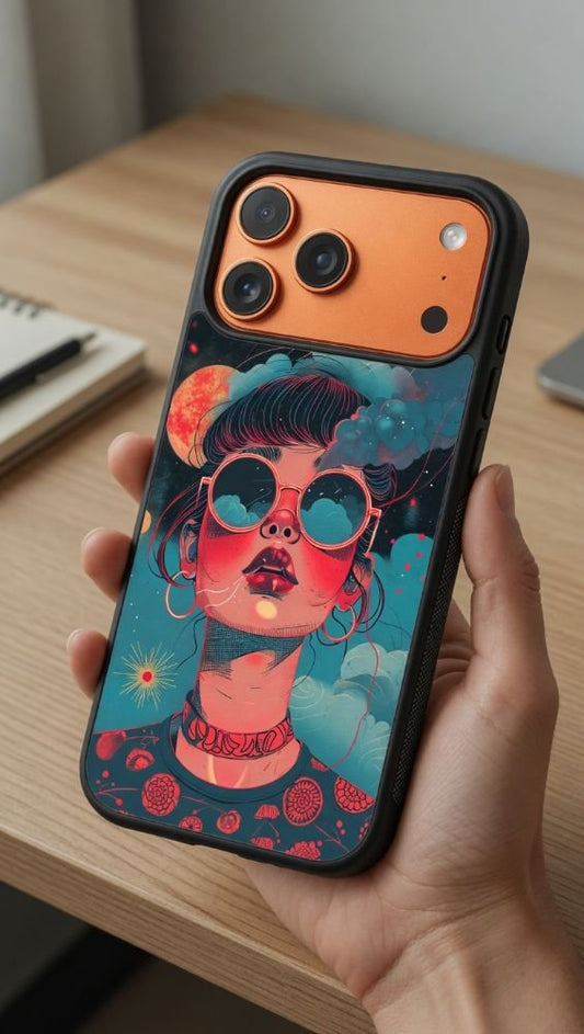 Cosmic Trance Protective Case Compatible with iPhone, Samsung & Google Pixel FW0258