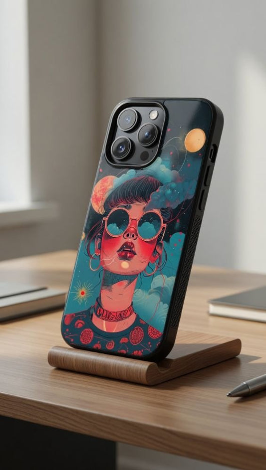 Cosmic Trance Protective Case Compatible with iPhone, Samsung & Google Pixel FW0258