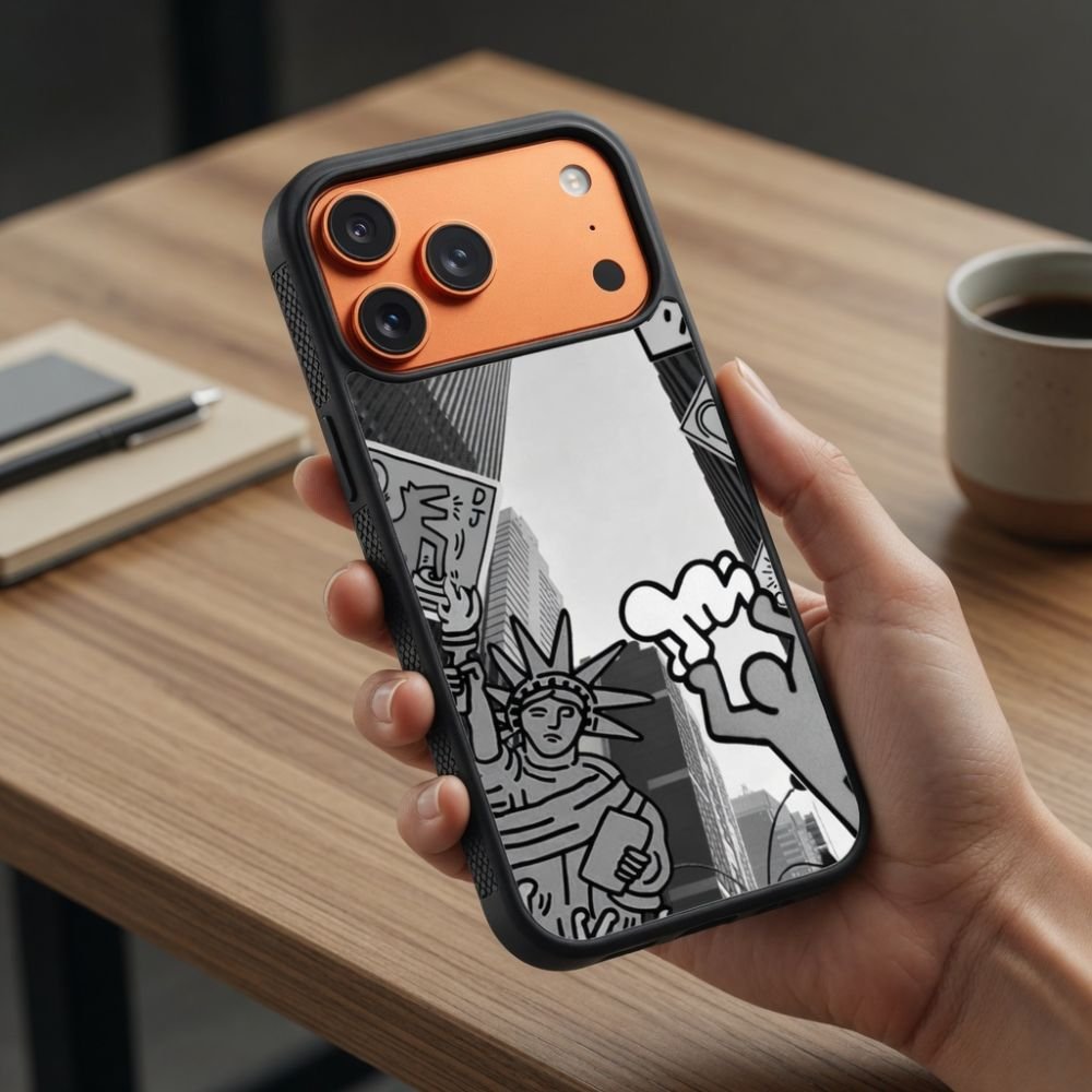 Vibrant Nyc Pop Art Protective Case Compatible with iPhone, Samsung & Google Pixel FW0266